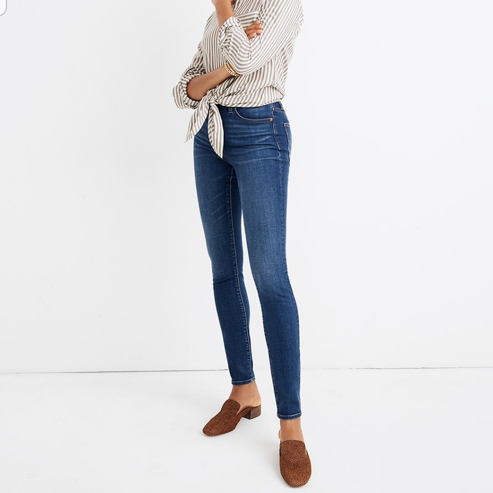 Madewell curvy high rose skinny jeans Hayes wash